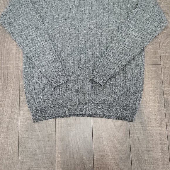 Metropolitan View Men's 100% Pure New Wool Sweater Size XL Gray - Picture 2 of 4